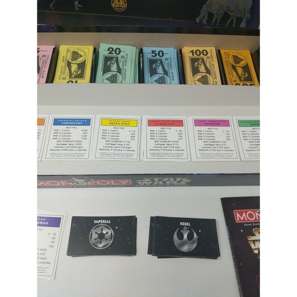 Monopoly Star Wars Limited Edition 90s Board Game‎ Money Cards Box Replacement - Picture 5 of 7